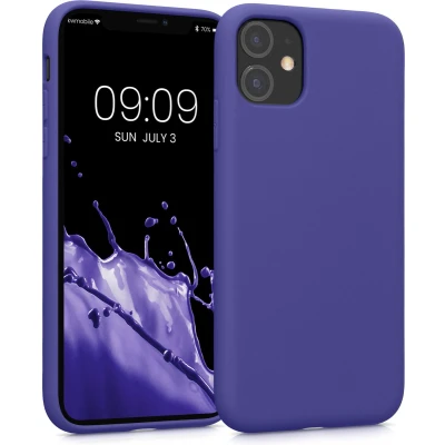 Afbeelding van kwmobile telefoonhoesje geschikt voor Apple iPhone 11 Hoesje smartphone Back cover in blauwpaars