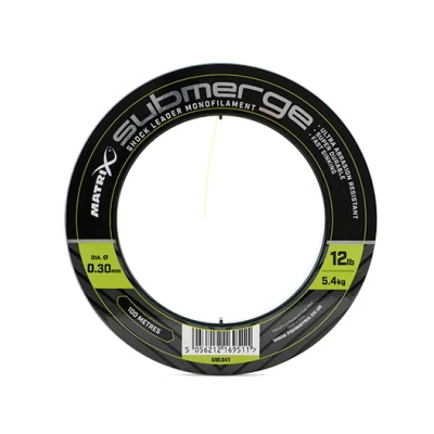 Afbeelding van Matrix Submerge Shock Leader Nylon (100m) 0,30mm 5,4kg Leaders