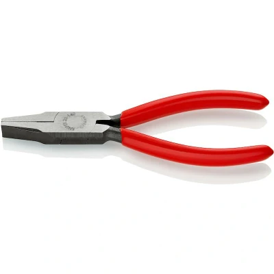 Afbeelding van Knipex Platbuigtang zwart geatramenteerd, met kunststof bekleed 140 mm 20 01