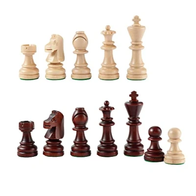 Afbeelding van Master of Chess Schaakstukken in Hout voor Toernooien Handgemaakte Staunton NO.7 100 mm Koning Hoogte