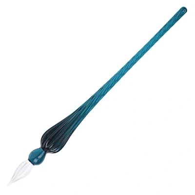 Afbeelding van Jacques Herbin 21437T glazen veer, rond, 18 cm, smaragd