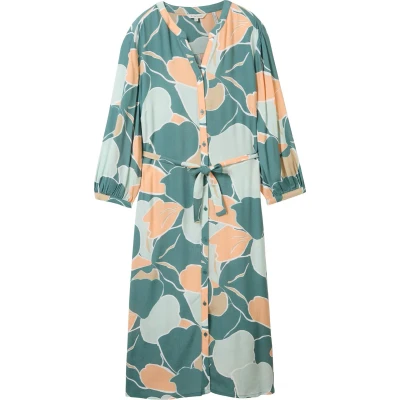 Afbeelding van TOM Tailor Blousejurk, Dames, Maat: 36, Abstract flower print