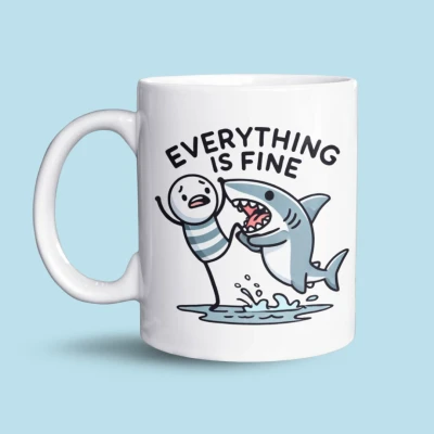Afbeelding van NietMokken.nl Leuke Mok 325 ml Everything is Fine Humor Grappige Beker Ideaal als Cadeau voor Vrienden of Collega&#039;s Perfect Thuis Kantoor Sarcastische Tas Cadeautip Mannen en Vrouwen