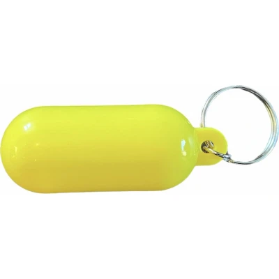 Afbeelding van Drijvende Sleutelhanger Boei Watersport Wit Geel Drijver Boot accessoire Varen