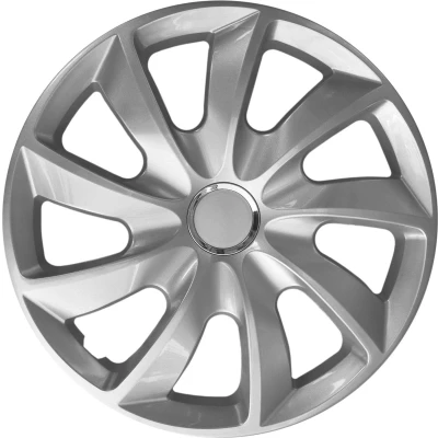 Afbeelding van NRM Stig Wieldoppen zilver 13 inch set van 4 stuks