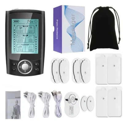 Afbeelding van TENS EMS Digitale spierstimulator TENS/EMS, 36 modi 3 in 1 massage met 10 elektroden ter verlichting van rug , schouder benen en nekpijn
