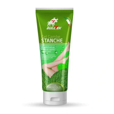 Afbeelding van Gel vermoeide benen 200 ml crème met menthol koude effect voor zware gezwollen spataderen verlicht zwaarte en vermoeidheid welzijn verbetert de doorbloeding