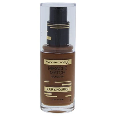 Afbeelding van Max Factor Miracle Match Shade Matching Liquid Foundation 100 Sun Tan