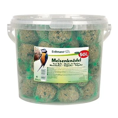 Afbeelding van Erdtmanns 50 mezenbollen voor wilde vogels in de emmer, per stuk verpakt (1 x 4,25 kg)