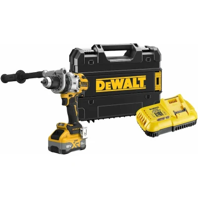 Afbeelding van DeWalt DCD1007WW1T Accu klopboormachine koolborstelloos 18v 8.0Ah in T stak QW