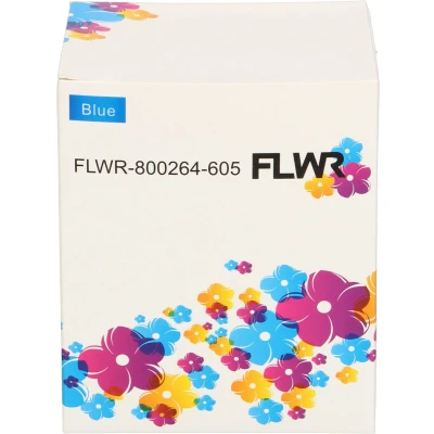 Afbeelding van FLWR Labels / Zebra verzendetiketten blauw Geschikt voor