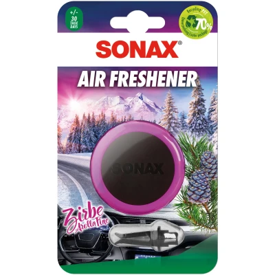 Afbeelding van SONAX Air Freshener Zirbe (1 stuk) frisse geur en langdurige geurervaring voor het interieur van voertuig Art Nr. 03670410