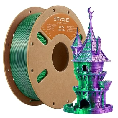 Afbeelding van ERYONE Dual tweekleurig PLA filament 1,75 mm, 3D printerfilament, 1 kg spoel +/ 0,03 mm