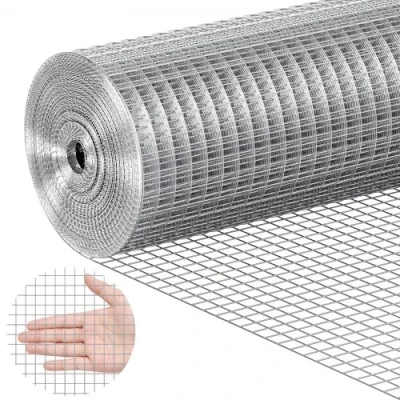 Afbeelding van VEVOR Hardware Doek, 1/2 &quot;24&quot; x 25ft 19 gauge, Hot Dipped Gegalvaniseerde Wire Mesh Roll, Kippengaas Schermen, voor Konijnenkooien, Tuin, Kleine Knaagdieren