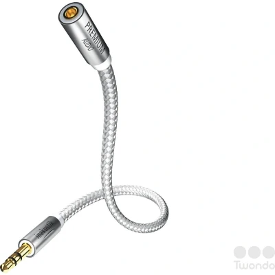 Afbeelding van Inakustik 00410202 audio kabel 2 m 3.5mm Zilver, Wit
