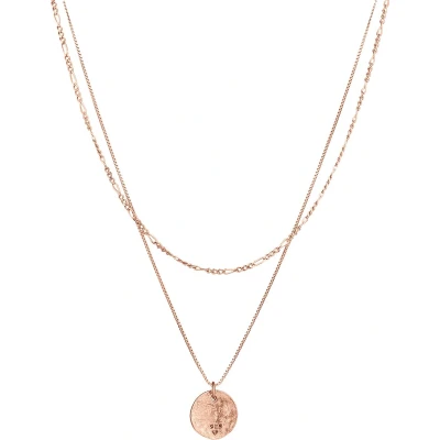 Afbeelding van Elli Plate Basic Layer LOOK Ketting Rose goldcoloured, Dames, Maat: 40, gold coloured