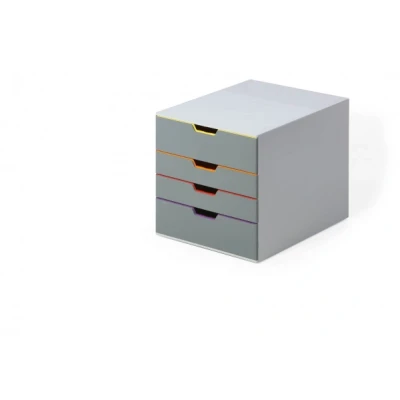 Afbeelding van Ladenbox Durable Varicolor 4 laden grijs