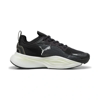 Afbeelding van Puma PWR Nitro SQD 2 Trainingsschoen, Dames, Maat: 37, Black/white Textiel/ synthetisch