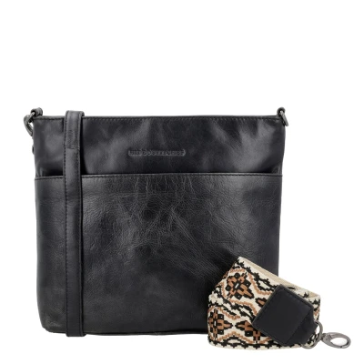 Afbeelding van Hide &amp; Stitches Next Navajo Shoulderbag 22351 black Damestas