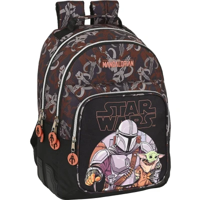 Afbeelding van Schoolrugzak The Mandalorian Zwart Bruin (32 x 42 15 cm)