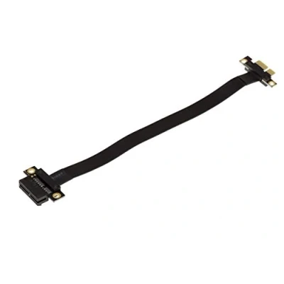 Afbeelding van KALEA INFORMATIQUE Type riser uitbreidingstafelkleed voor PCI Express x1 poort naar PCIe met zachte gepantserde tafelkleden 3.0 compatibel. Totale lengte 23 cm