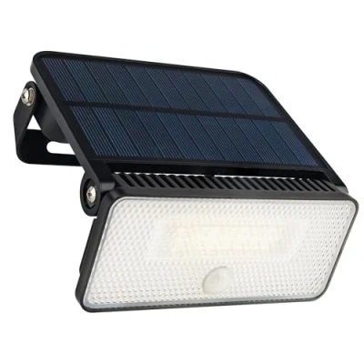 Afbeelding van Brendz Solar Buitenlamp Bewegingssensor, 1000 Lumen, IP54 Waterbestendig, 3 Lichtmodi, Wandlamp Buiten, LED met Paso