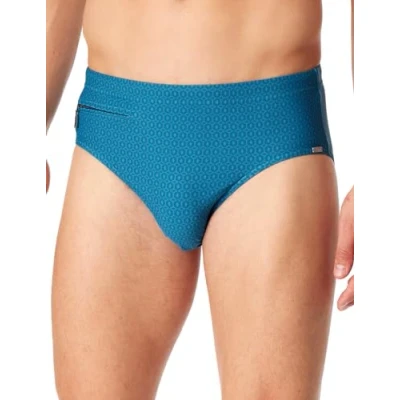 Afbeelding van Schiesser Classic SWIM Zwemslips, Heren, Maat: Medium, Petrol