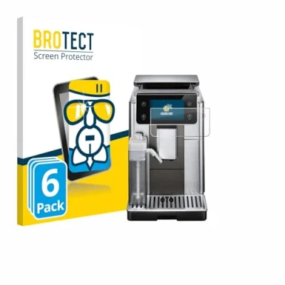 Afbeelding van BROTECT Screenprotector voor DeLonghi PrimaDonna Aromatic ECAM630.75.TSM Folie Beschermfolie Beschermglas transparant (6 Stuks)