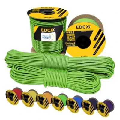 Afbeelding van EdcX 3 mm Nylon Paracord 425 Type II, 100% touw, Strengen touw in vele kleuren