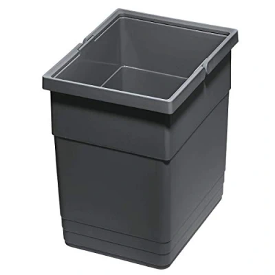 Afbeelding van Ninka eins2vier Afvalbak 13,5 L 275 x 210 280 mm donkergrijs
