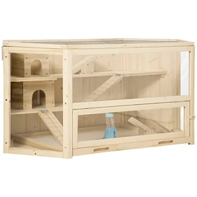 Afbeelding van PawHut Kooi voor kleine dieren met PS plexiglas D51 082V00