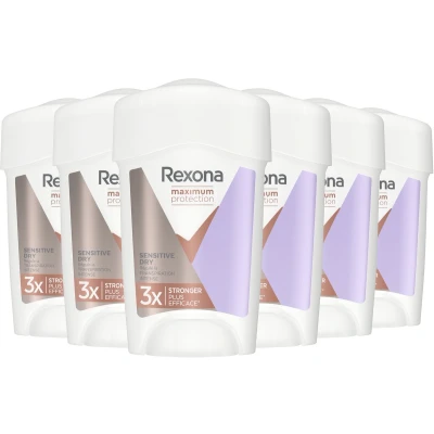 Afbeelding van 6x Rexona Maximum Protection Sensitive Dry Deostick 45ml