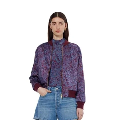 Afbeelding van Scotch &amp; Soda ALL OVER Printed MOCK NECK Longsleeve, Dames, Maat: Small, Lake blue