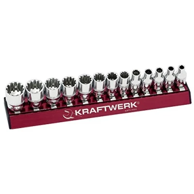 Afbeelding van Kraftwerk 130990 13 delig COMBI dopsleutelset Magalu 1/4 inch