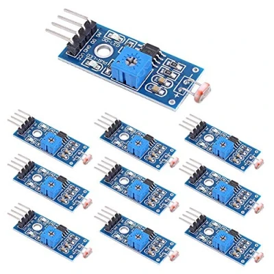 Afbeelding van WayinTop 10 stuks 4 pins fotoweerstand sensor lichtdetector digitale lichtintensiteitssensormodule module met uitgang