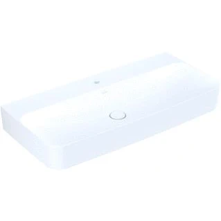 Afbeelding van Villeroy &amp; Boch Finion wastafel stone white ceramic+ (100 x 47 cm) 1