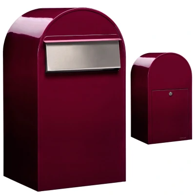 Afbeelding van Brievenbus Bobi Grande B (back) bordeauxrood