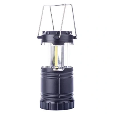 Afbeelding van EMOS LED camping lantaarn, draagbare campinglamp met haak en magneet, 300 lumen, 38 uur brandduur, P4006, zwart