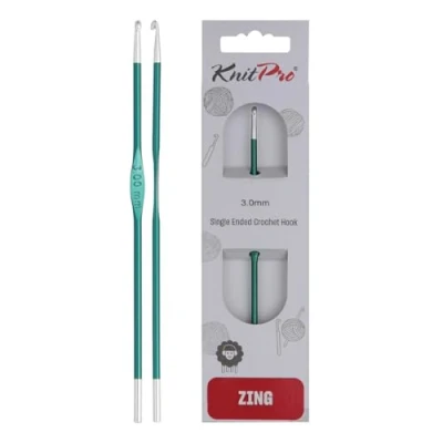 Afbeelding van KnitPro Zing haaknaalden 15cm 3.00mm.