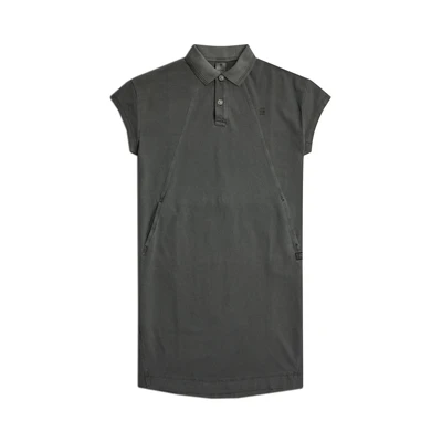 Afbeelding van G Star RAW Geborduurde details polo jurk wmn, Zwart (Dk Black Gd D25910 d756 b564), L