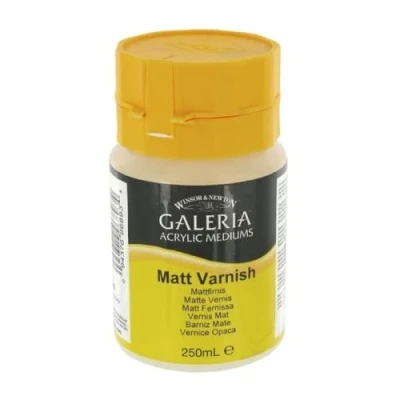 Afbeelding van Winsor &amp; Newton 3050802 Galeria Matter Vernis 500ml Pot Matt Beschermende Coating Op Acryl Schilderijen