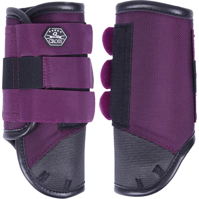 Afbeelding van QHP QCross Kevlar V eventing beschermers paars maat:xl