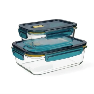 Afbeelding van Set Lunchboxen Quid Astral Kristal Transparant (2 pcs)