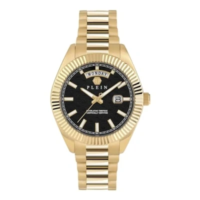 Afbeelding van Philipp Plein Date Superlative Gent PWPNA0424 Horloge Staal Goudkleurig Ø 42 mm