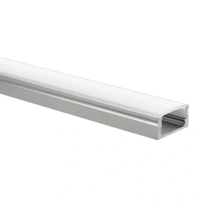 Afbeelding van Yphix Led Strip Profiel Potenza Aluminium Laag 1m Incl. Melkwitte Afdekkap LEDdirect.nl