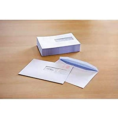 Afbeelding van Dienstenvelop met venster Raadhuis 162x229mm C5 plakstrip wit 100 stuks RD 402570