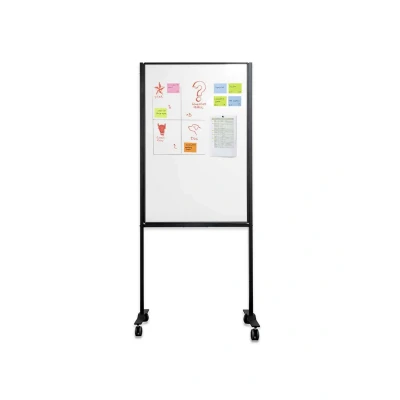 Afbeelding van Smit Visual magnetisch whiteboard, verrijdbaar, emaille, 120 x 75 cm