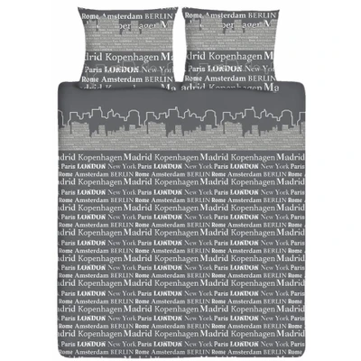 Afbeelding van Ten Cate Katoenen Eenpersoons Dekbedovertrek 140x200/220 Skyline Taupe