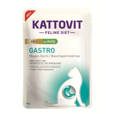 Afbeelding van 30x 85g Kattovit Gastro Paté met kalkoen, nat kattenvoer