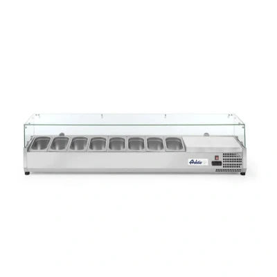 Afbeelding van Arktic Opzetkoelvitrine GN 1/4 8 bakken digitaal display roestvast staal 1805x335x460 mm